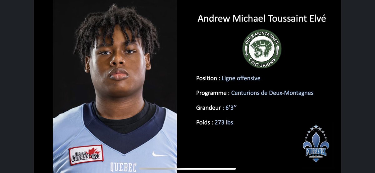 Glad to be in the top best Offensive Lineman in the province. <a href="/ECWagnac/">Emmanuel Cazeau-Wagnac</a>