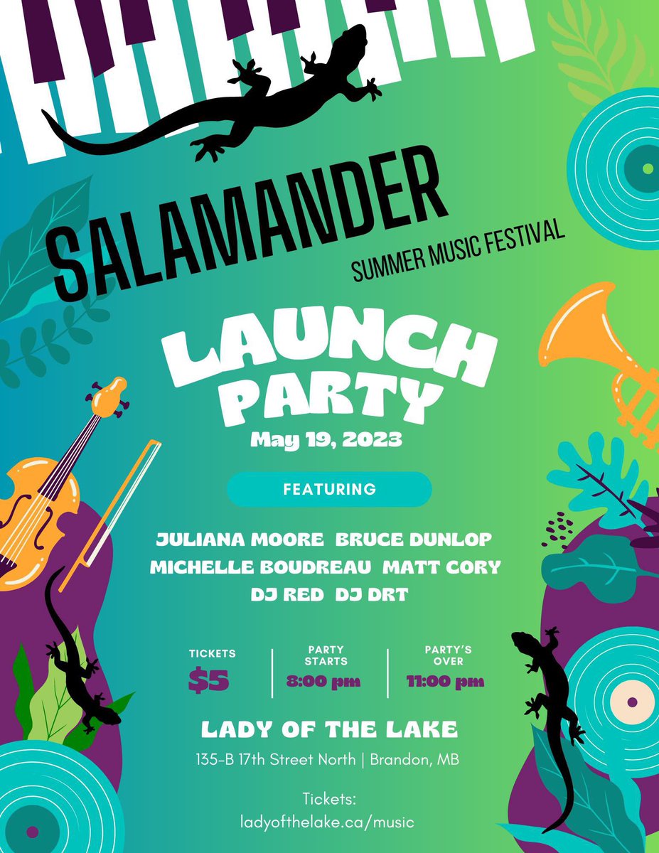 #bdnmb people, you looking for a fun and affordable Friday night? Come to the Salamander Launch Party for the headliner reveal of the summer’s newest music fest