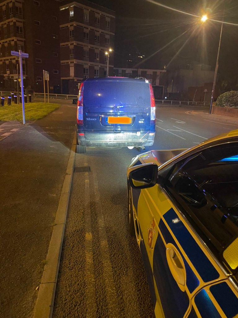 WiltsSpecOps's tweet photo. The driver of this van was stopped in Swindon by #RPU as the driver appeared lost. Whilst interacting with the driver, officers noticed its rear offside tyre to be extremely low on its tread depth. 0.91mm to be exact. TOR issued #ProjectEDWARD #RoadSafety #SafeVehicle #SafeRoads https://t.co/s5gYJKESwp