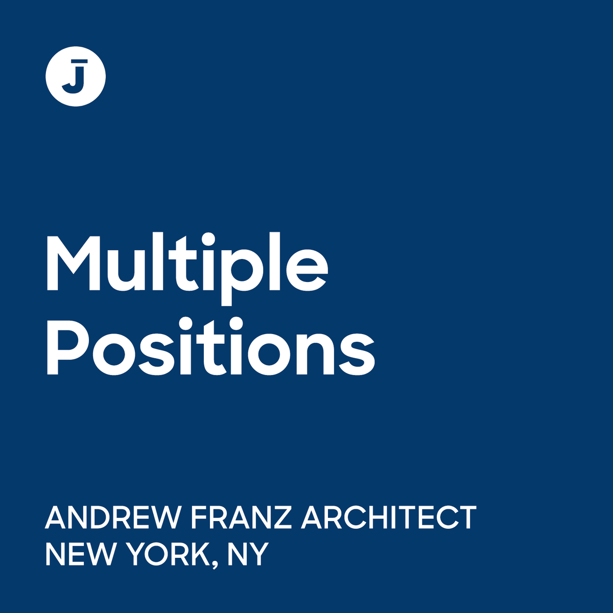 archinectjobs's tweet photo. Today's Employer of the Day is Andrew Franz Architect. They're currently hiring an Intermediate Architectural Designer and Junior Architectural Designer in New York City.

https://t.co/X9n4yJ7zWt

#ArchinectJobs #ArchinectEOTD #ArchitectureJobs #DesignJobs #NewYorkJobs #NYCJobs https://t.co/IMTgkAhLdl
