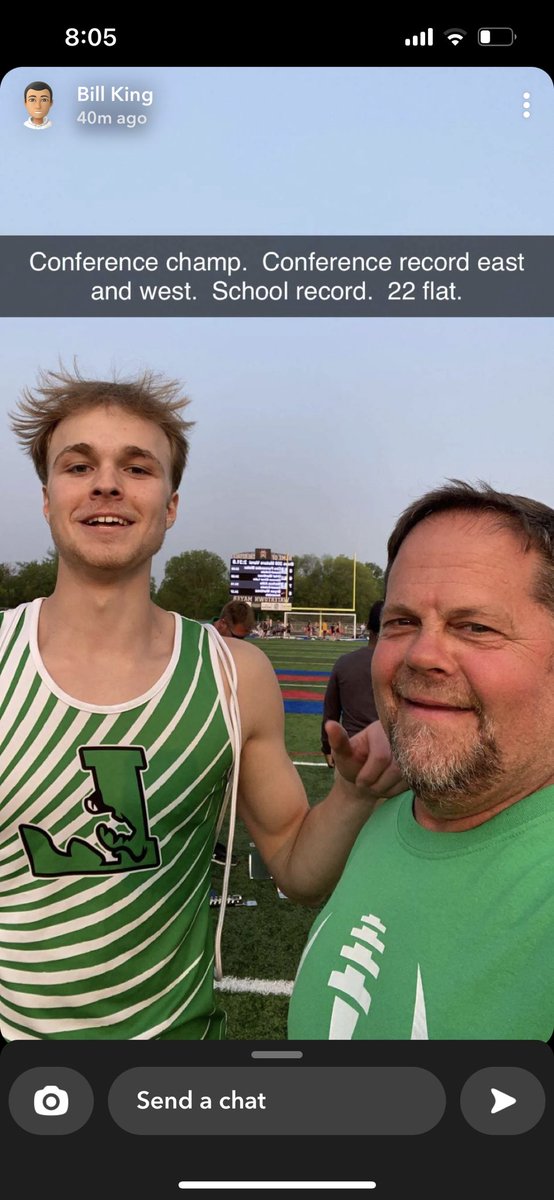 LitchdragonsAD's tweet photo. Congrats Blake!  Conference champ and NEW school record!  200 in 22.00 flat.  #golitch ⁦@Litchfield465⁩ ⁦@LitchFootball⁩ https://t.co/BegmCjgSTL