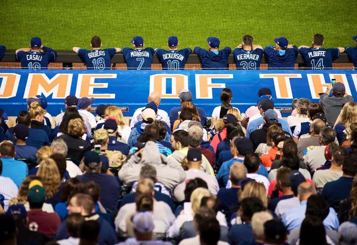 LegendaryRays's tweet photo. In September 2017, the #RaysUp played a “home” series against the Yankees at Citi Field. 

The series was moved from Tropicana Field in St. Petersburg due to Hurricane Irma. https://t.co/WPRc4oC55g