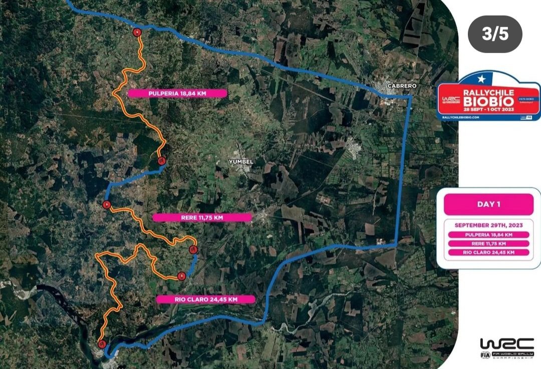MarcosGodoy11's tweet photo. Mapas y tramos del WRC Chile 2023!!! https://t.co/hbZqmOID3u