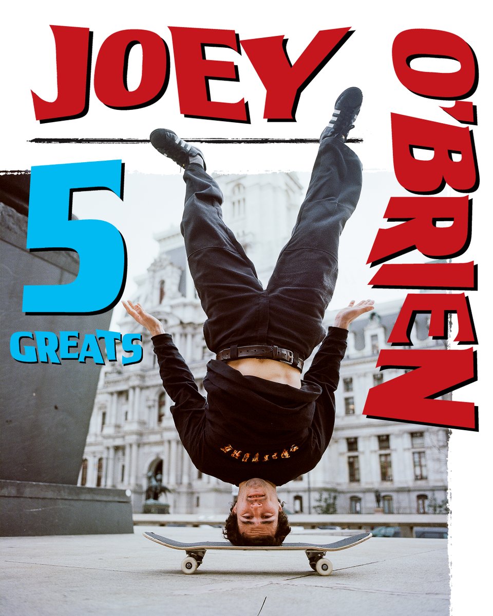 thrashermag's tweet photo. 💥 Along with his new @alienworkshop part, we got Joey O'Brien to give a list for Philly phrases, old heads, forbidden songs and more in his 5⃣GREATS. Scroll through a few then get the whole piece on the site NOW 🖥️

👉🏽https://t.co/cNysogd6sO https://t.co/W8Yfo0kQWE