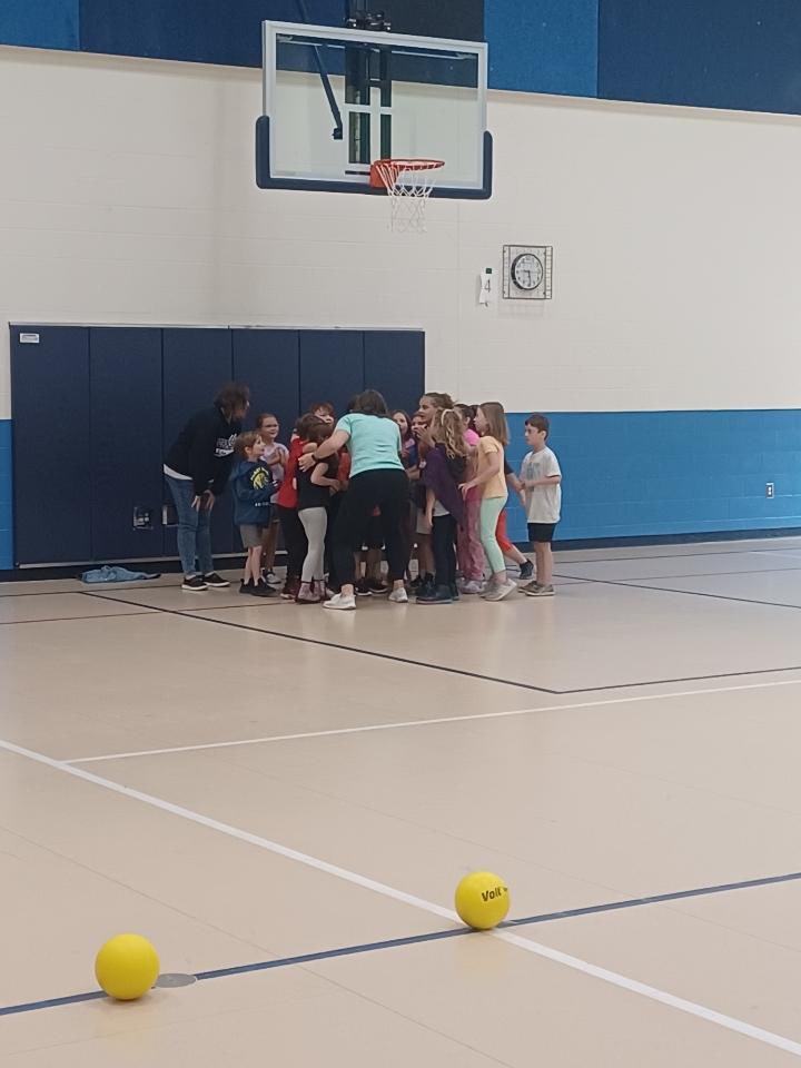 Mrs_Ray_1st's tweet photo. We had so much fun playing our dodgeball game against Mr. Myers! https://t.co/OAMgRYea9E