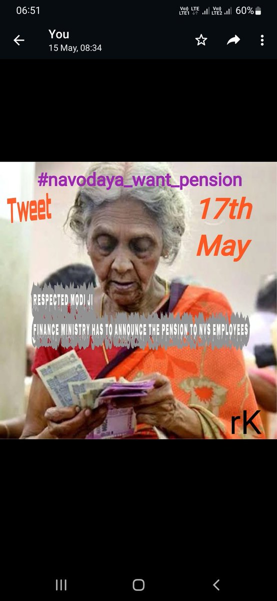 Brundaban1959's tweet photo. #navodaya_want_pension @nsitharaman @PMOIndia @narendramodi @AmitShah   We have worked for the nation with devotion and dedication and are eligible for old pension. Please sanction our pension file pending at PMO. https://t.co/XqoBzi8HKp