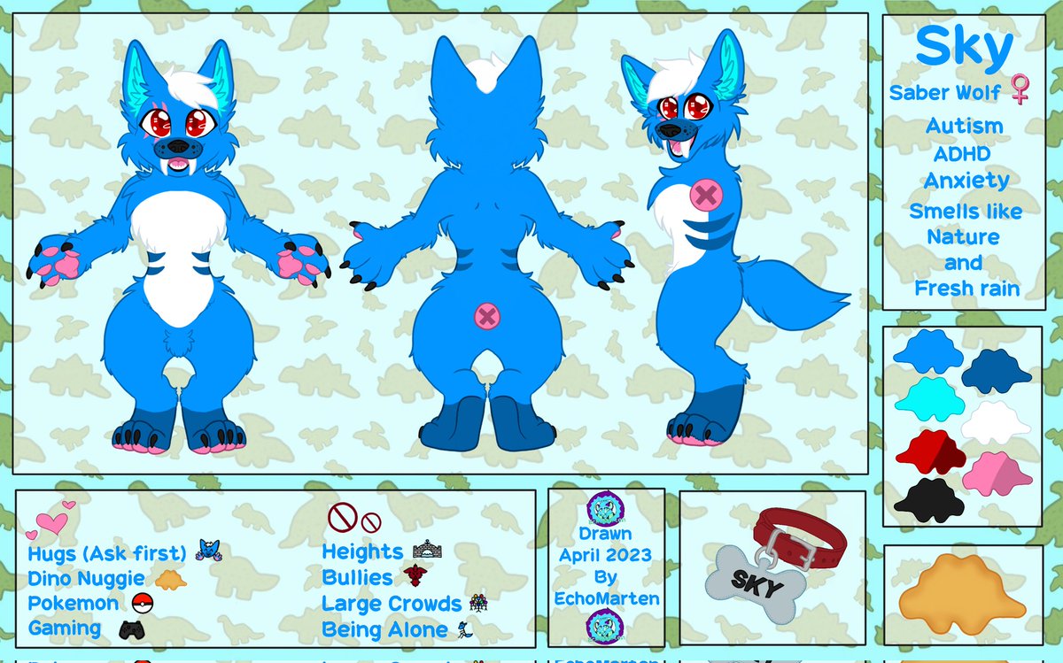 Sky the Saber Wolf🔜 Furrydelphia 2023 on Twitter "Been meaning to post