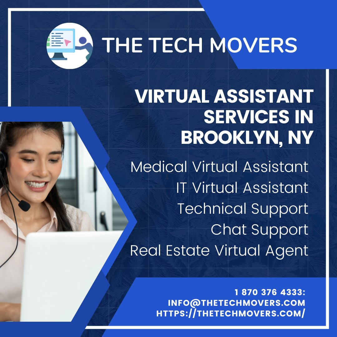 NYCTraductor's tweet image. Virtual Assistant Services in Brooklyn, NY
#virtualassistant2u #websitedesignerinlagos #WebsiteDesigningCompany #WEBSITEDESIGNS Phone: 1 870 376 4333 Website: thetechmovers.com GMB: tinyurl.com/thetechmovers Address: 6185 West Rd. Suite 51, Mount Pleasant Arkansas 72561