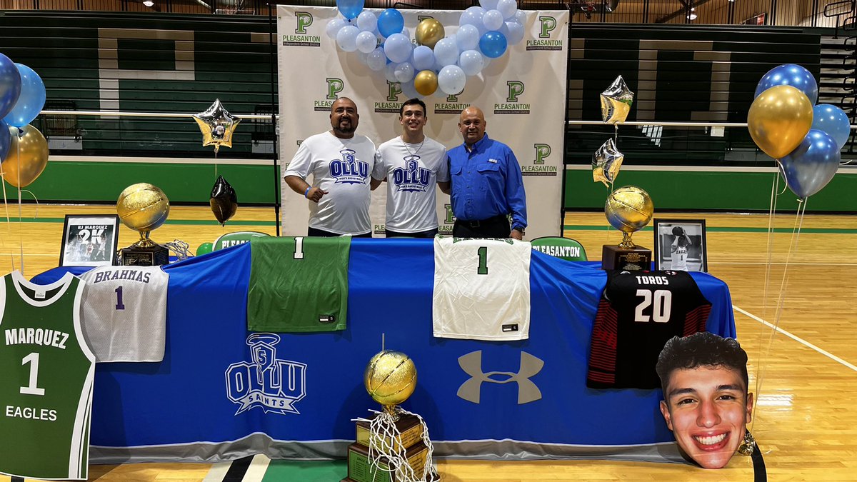 Great day! Signing RJ Marquez. He is a outstanding passer and leader. Go SAINTS 🏀💯🔥@RJMarquez_1 @PleasantonHoops @HDToros @OLLUSaints @coachlou210 @MThompson_OLLU @ChrisDial79