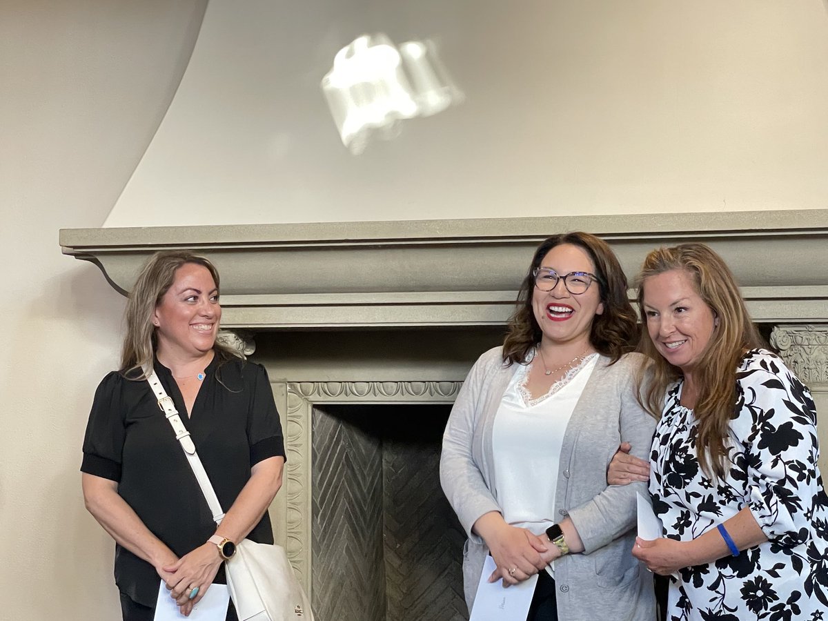 Honoring Katia Callahan and Vanessa Brinkman for their work with the Taste of Eastlake!