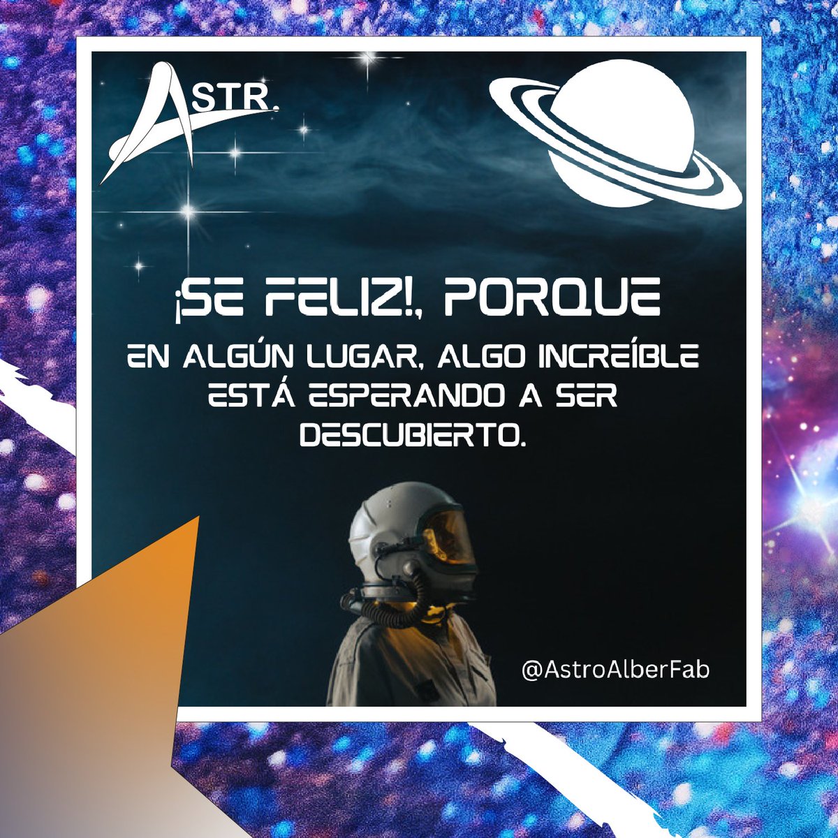 Astro_alberfab's tweet photo. 📷📷 #FraseDeEstaNoche
📷"En algún lugar, algo increíble está esperando a ser descubierto."-Carl Sagan 📷 https://t.co/Bcrxveb7dD