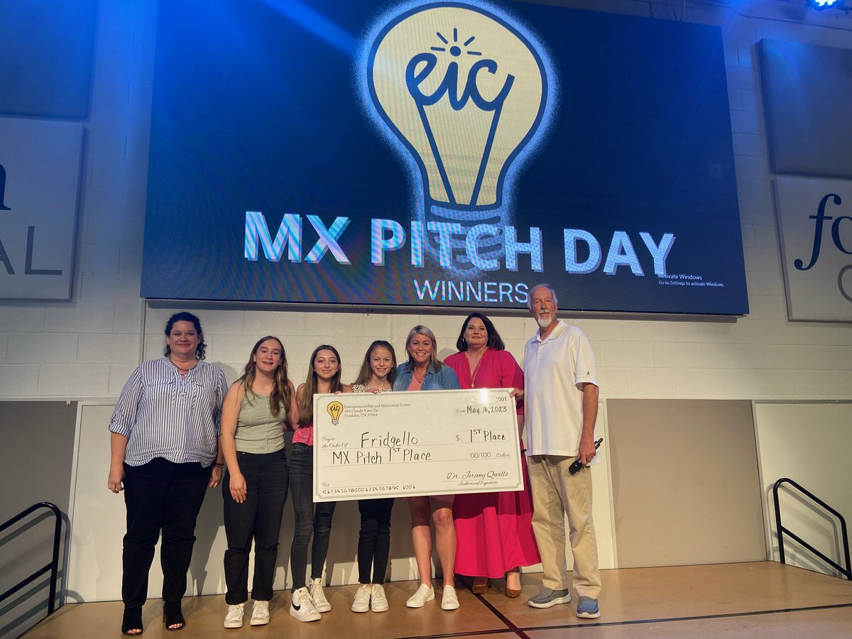 TSMS took home 1st Place in WCS with their amazing pitch and presentation for 8th Grade EIC. Way to go Thunder!!!