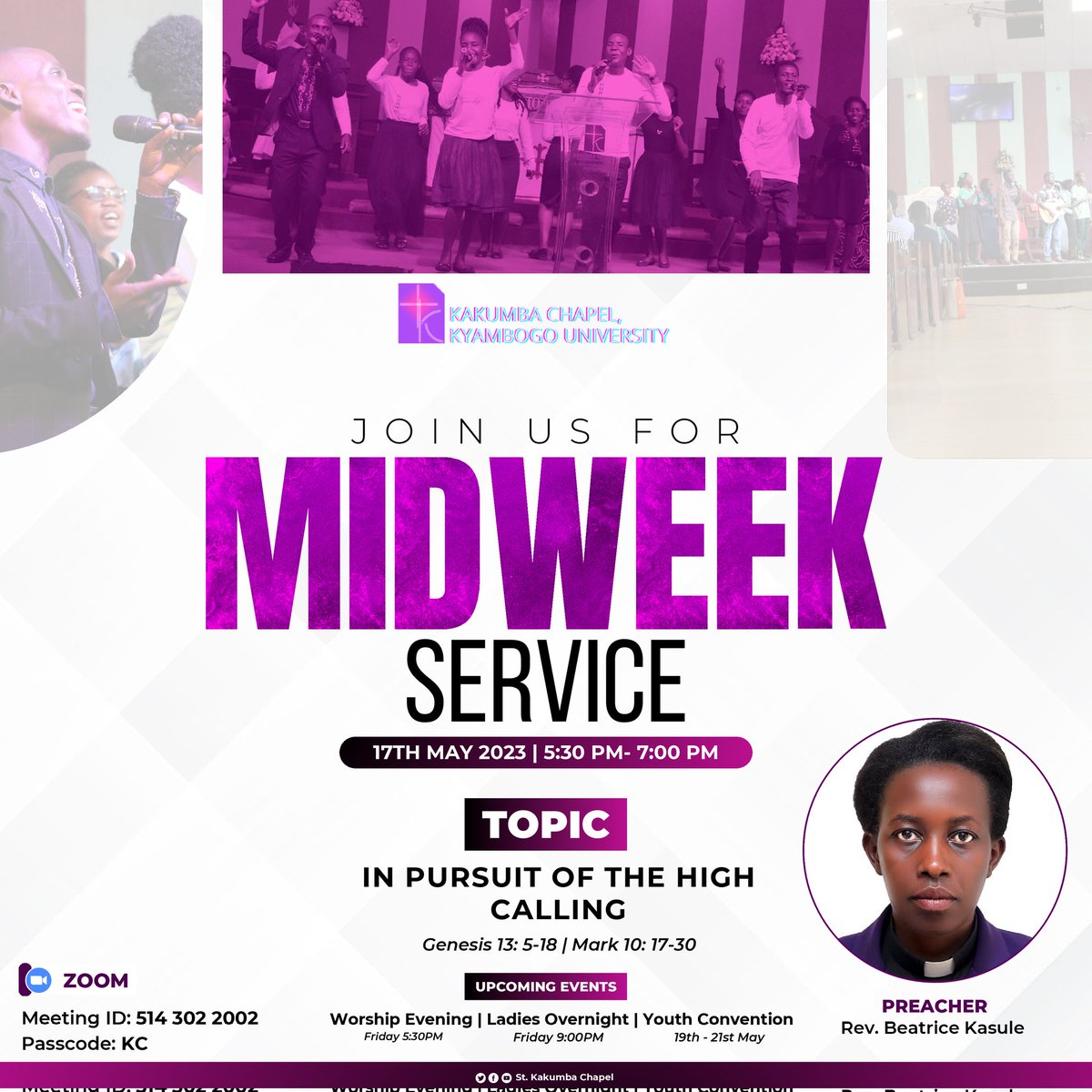 Come and fellowship with us in Midweek Service today at 5:30pm.