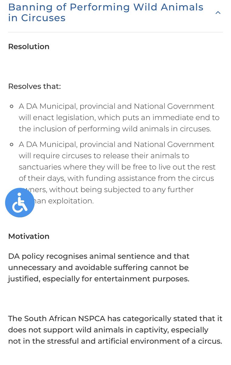 #DA MUNICIPALITIES BAN USE OF WILD ANIMALS IN CIRCUSES

✔️DA Municipal, Provincial &amp; National Gov to enact legislation to #immediatelyend  #useofperforming #wildanimals #incircuses
✔️Circuses to release animals to sanctuaries, funded by circus owners 

#animalsarenotentertainment