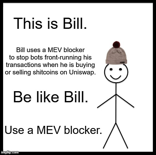 CryptoInsanityX's tweet photo. Dear #shitcoin traders,

When you are buying or selling shitcoins like $PEPE or $GEN, use a MEV blocker. 

Thank you.

Link: https://t.co/diTgk1Ukbu https://t.co/SVo6V22pWv