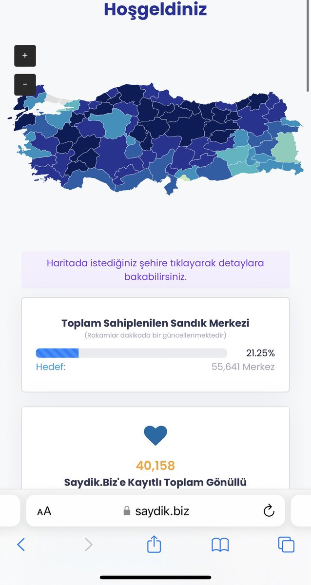 DEVA Partisi'nin tutanakların hızlıca girileceği sistemi hazır ve test edildi.

1.Sisteme girip oy kullandığınız okulu işaretleyerek okul temsilcisi oluyorsunuz.

2.Sınıfların kapısına asılan tutanakların resmini çekip sisteme yüklüyorsunuz.

Çok basit.

saydik.biz