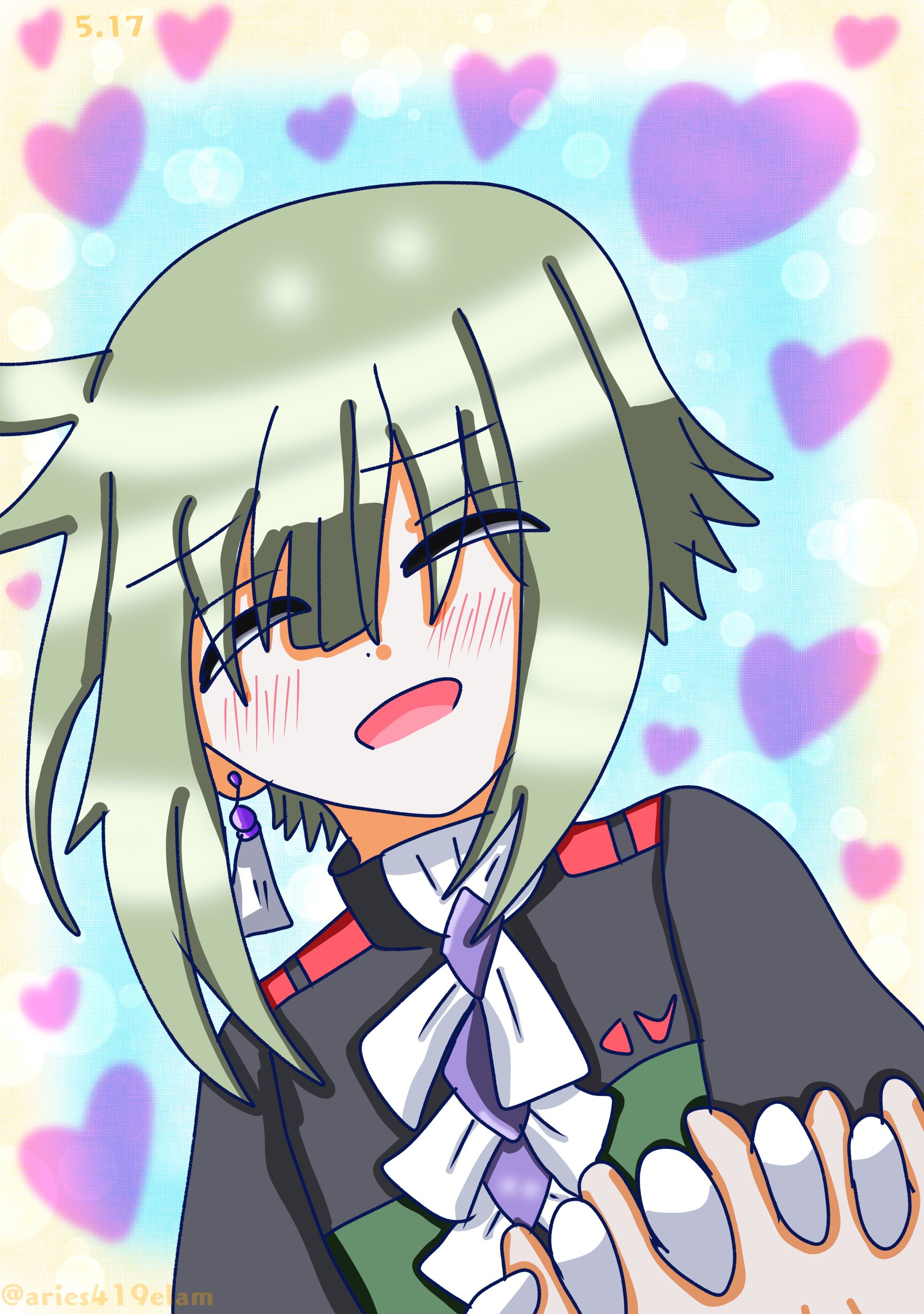 きょうの！
＼このイラストでエラン君と握手！／