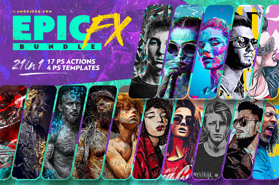 Epic Fx Bundle – 21 Photo Effects on dealjumbo.com - tinyurl.com/Epic-Fx-Bundle #sale #bundle #graphics #photoeffects #photoshop #artistic #artfromphoto #digitalart
