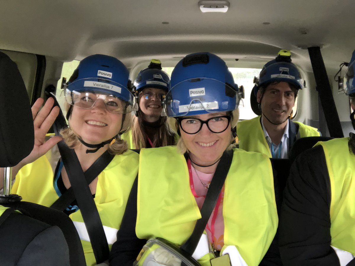 Happy MEP faces on the way to #onkalo, world’s first repository for spent nuclear fuel located in #olkiluoto Finland at -435 metres in the bedrock. ITRE committee visit <a href="/tvo_fi/">Teollisuuden Voima</a> nuclear power plant <a href="/miapetrakumpula/">Miapetra Kumpula-Natri</a> <a href="/HennaVirkkunen/">Henna Virkkunen</a> <a href="/tsvetypenkova/">Tsvetelina Penkova</a> <a href="/jordisolef/">Jordi Solé 🇪🇺||||</a> <a href="/Posiva_fi/">Posiva Oy</a> <a href="/Energiateol/">Energiateollisuus - Finnish Energy</a>