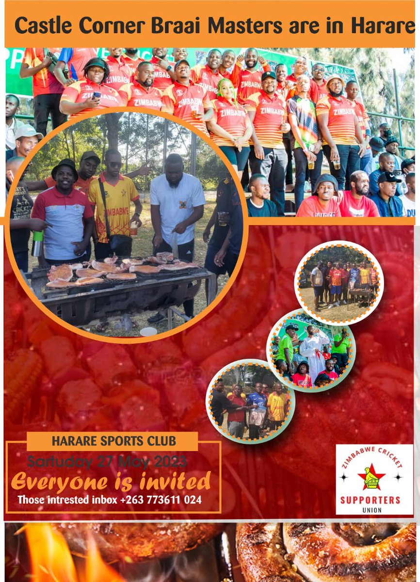 CastleCornerZW's tweet photo. It's Bigger it's Better
#ZCSU Matchday Braai @HSC
Catch the dates 21&27 May 2023
See more details on the poster https://t.co/Ms4zTIUOlj