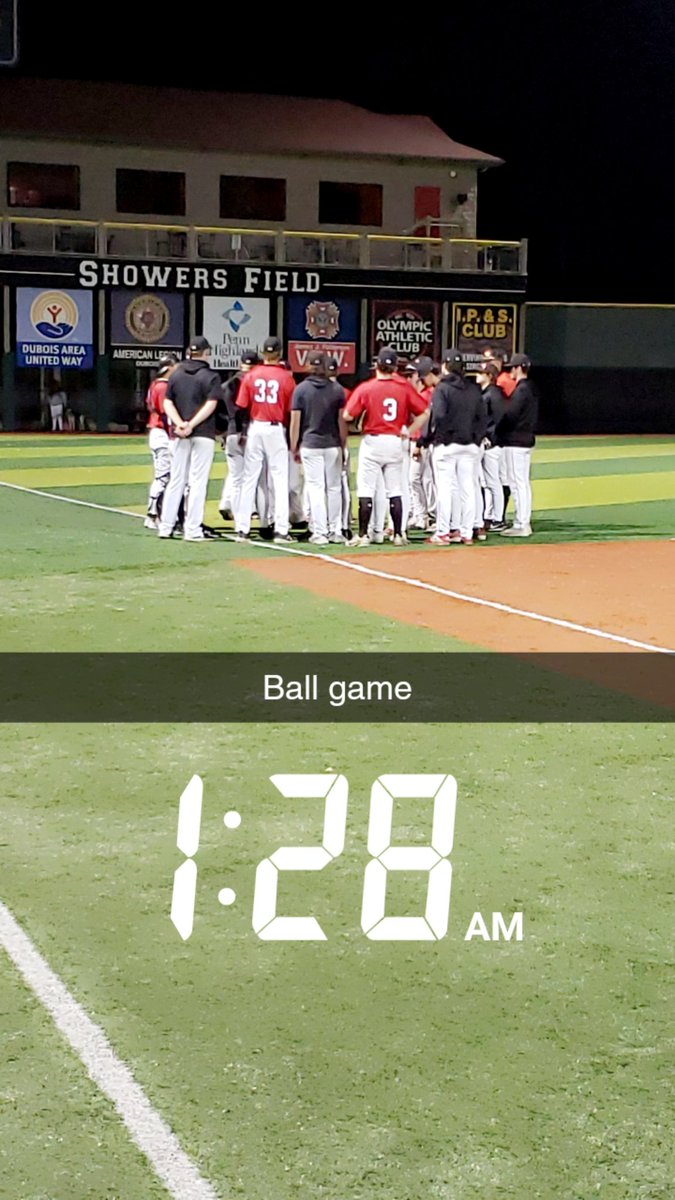 Ever played baseball until 1:30 in the morning? <a href="/UCC_Baseball/">Clermont Baseball</a> defeats Bucks County 11-6, advancing to tomorrow's (today's) upper bracket finals against #9 Penn State DuBois and playing for a spot in the national championship game