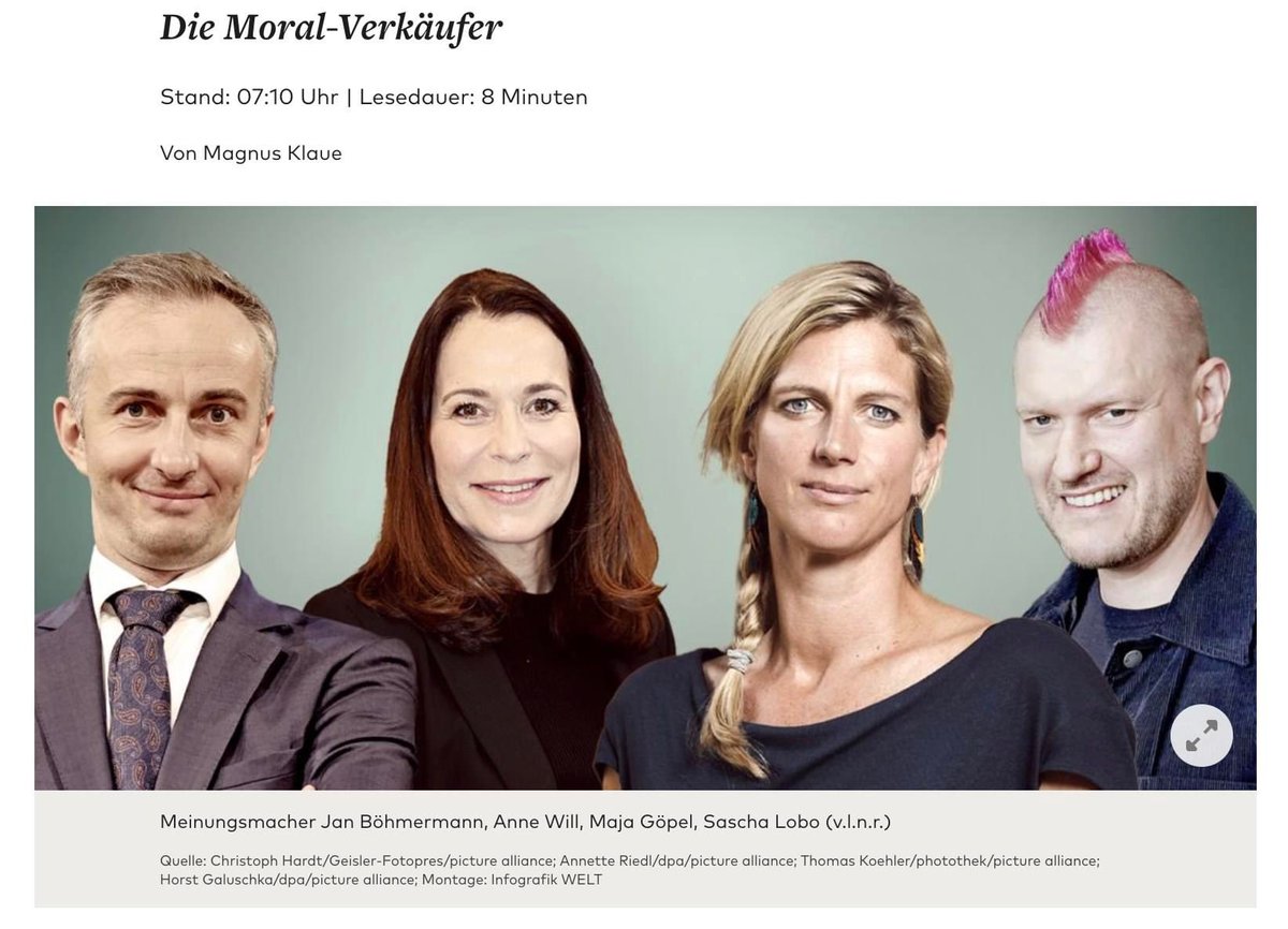 Magnus Klaue: "Der #woke Kapitalismus hat eine neue Klasse hervorgebracht: Sie gibt sich als Boheme, verkauft Weltanschauung und verwechselt Oberlehrertum mit Information. Mit dem Gestus der Dissidenz will sie dem Staat diktieren, gegen wen er vorzugehen hat. Und der kommt ihnen