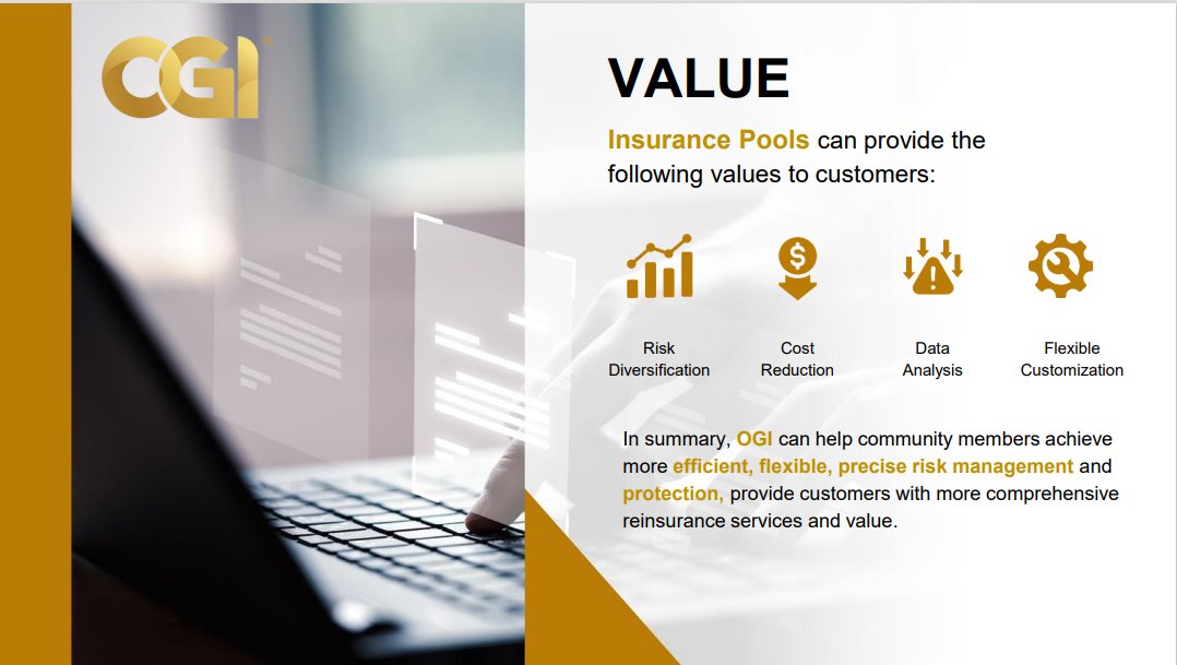 OGI_Global's tweet photo. Through our reinsurance pool, OGI provides insurers with an additional layer of protection, ensuring that they can cover claims even in the face of unexpected losses. #reinsurancepool #riskmanagement #insurers https://t.co/WXKeWhtTMH