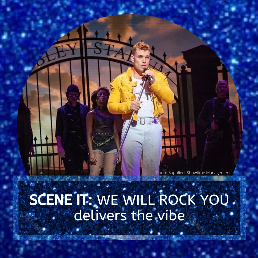 TheatreSceneCpt's tweet photo. #𝗦𝗰𝗲𝗻𝗲𝗜𝘁 𝗥𝗲𝘃𝗶𝗲𝘄:

WE WILL ROCK YOU, now this is what we call a large scale rock musical with a (heart)beat, onstage at the @ArtscapeTheatre!

Read our full #SceneIt #RockYouSA review here: https://t.co/LOLIhyqsEr https://t.co/ZyjD2JNVMq
