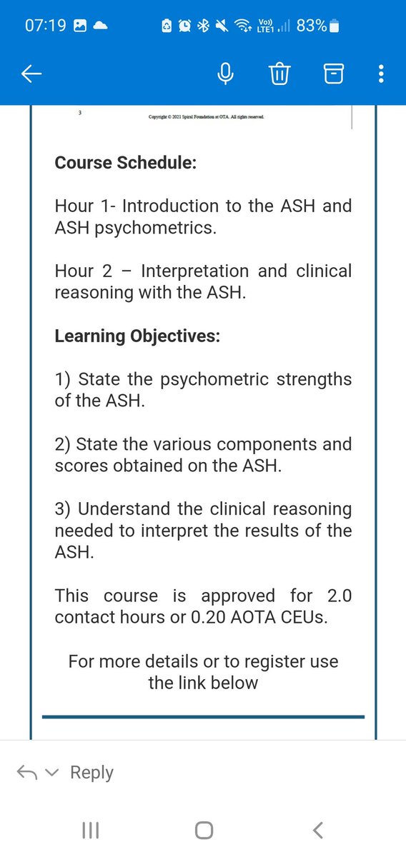 emOTive_therapy's tweet photo. Spiral Foundation are offering a talk about the AASH for anyone who would like a refresher or to learn more. #aash #sensory #sensoryassessments #spiralfoundation https://t.co/QiUZgtau27