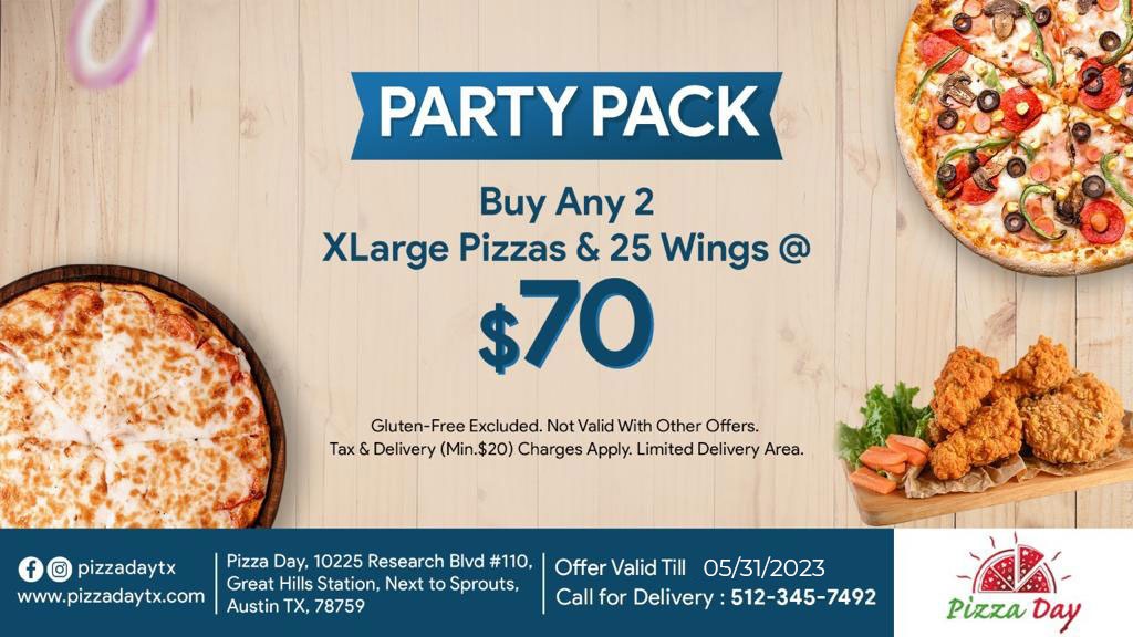 Say “cheese” Its Party time

#pizzadaytx #chickenwings #pizzagoals #partypack #pizzaparty #pizzatime #keepaustineatin #pizza #partytime #wings #largepizza #pizzeria #ordernow #austinlocal #foodblogger #deliciouspizza #foodie #atxfooddelivery #usa #texas #restaurant #austintxfoods
