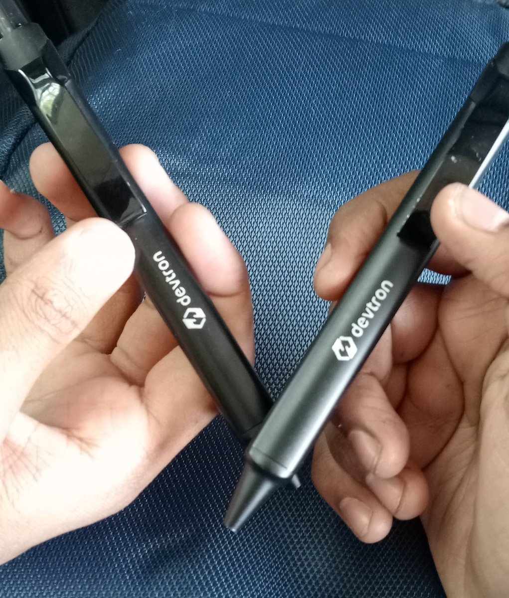 gulshanweb3's tweet image. nothing could be a better swag than pen @DevtronL.
