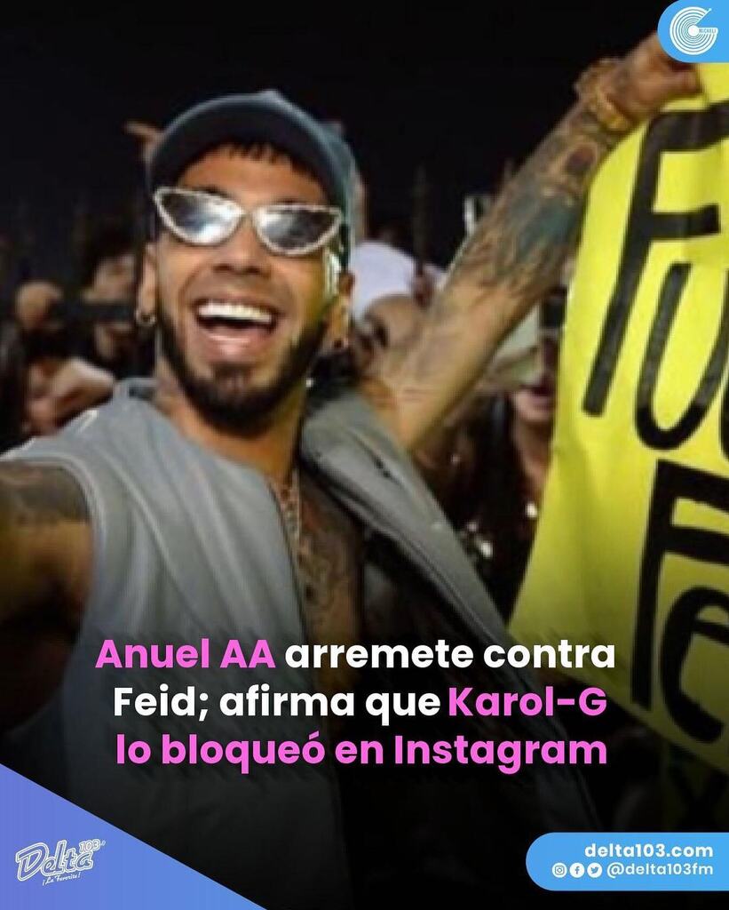 instagr.am/p/CsVbOErspS_/
📰  🔥 El reguetonero Anuel AA se ha desatado nuevamente, arremetiendo contra Feid y afirmando que Karol G lo ha bloqueado en la popular red social. Las provocaciones del cantante no cesan, especialmente dirigidas al colombiano Feid, quien se rumora qu…