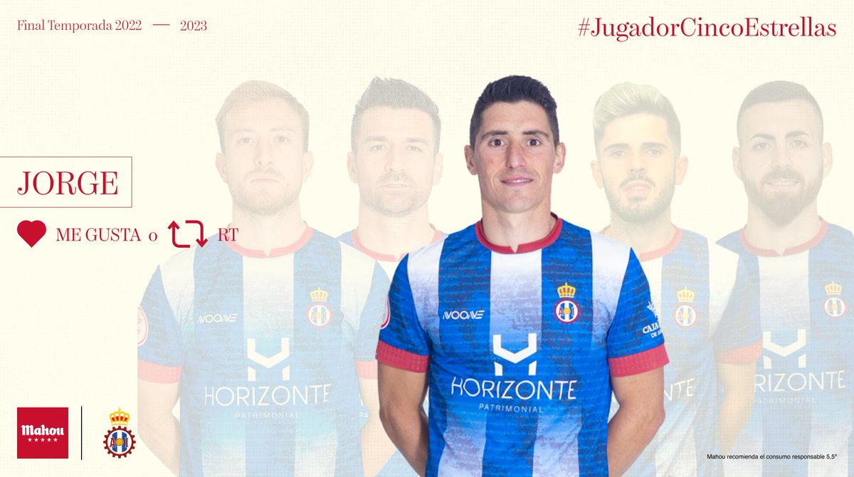 ⭐ 𝐉𝐮𝐠𝐚𝐝𝐨𝐫 𝐂𝐢𝐧𝐜𝐨 𝐄𝐬𝐭𝐫𝐞𝐥𝐥𝐚𝐬 ⭐

🥇 𝐉𝐎𝐑𝐆𝐄 👏

🗳️ RT 🔄 o MG 💙 para votar a nuestro jugador, <a href="/21jorgin/">Jorge Fernández</a>, como el #JugadorCincoEstrellas del 𝐑𝐞𝐚𝐥 𝐀𝐯𝐢𝐥𝐞́𝐬 𝐈𝐧𝐝𝐮𝐬𝐭𝐫𝐢𝐚𝐥 de la Temporada 2022/23🥇