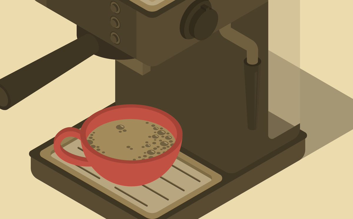 ArinaKiri_'s tweet image. По кофейку? ☕️ И доброе утро ☀️🤎
Я выбрала неспецифичные для меня цвета, чтобы их проработать и познакомиться получше 👌
Поэтому я взяла старую работу 🤎
Завтра выложу видео-процесс работы со цветом 🤎🧡❤️📹
 #isometry #coffeemachine #morning #coffee #vector #illustration #art