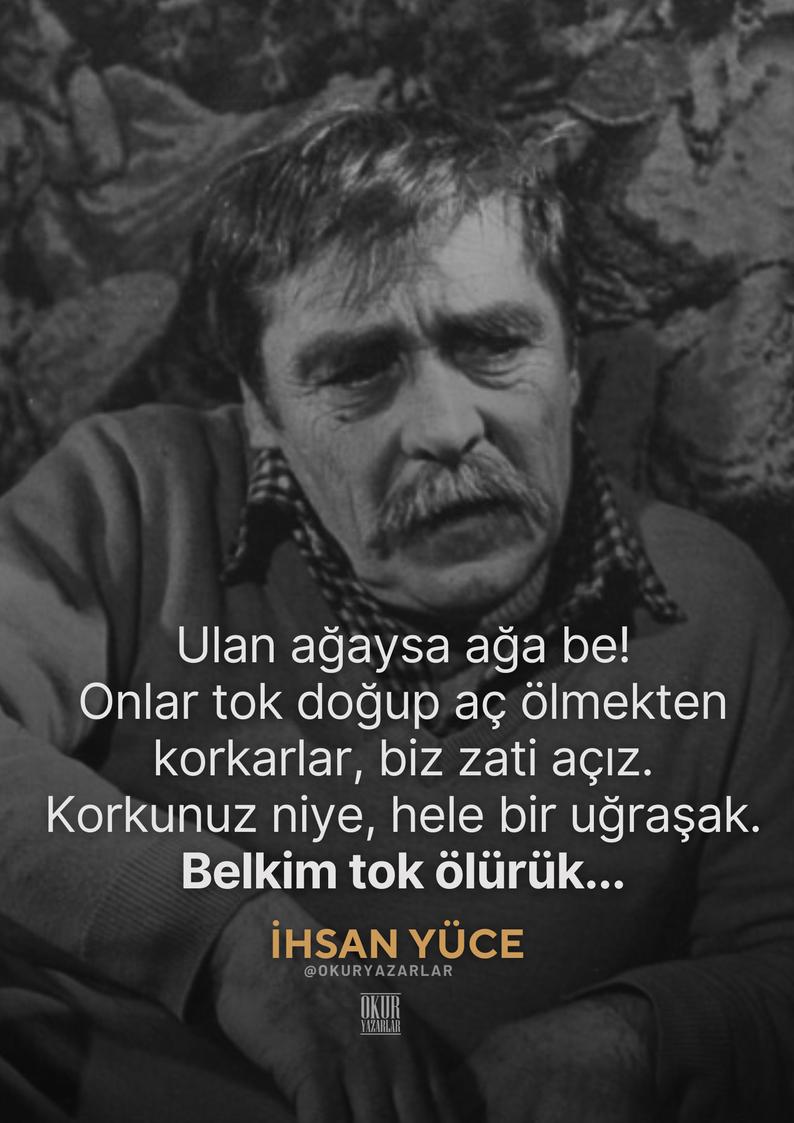 Sinema ve tiyatromuzun usta ismi, senarist, yönetmen ve şair İhsan Yüce'yi aramızdan ayrılışının 32. yılında saygıyla anıyoruz.