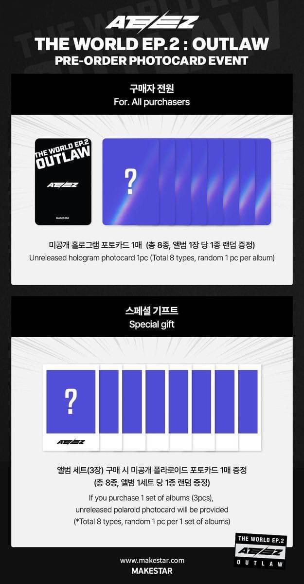 crescentmoongo's tweet photo. ⭐Ktown  (❌POB)
147,000k/ea
435,000/set

⭐Makestar (Random vers. Beli set dapet 1 pola random) 
207,000/ea
621,000/set

⭐Soundwave (Bisa pilih versih. Beli 1 set dapat 1 random pola) 
210,000/ea
630,000/set

⭐Frommstore (Random vers) 
210,000/ea bersih kr
630,000/ea bersih kr https://t.co/iVzATFq71e