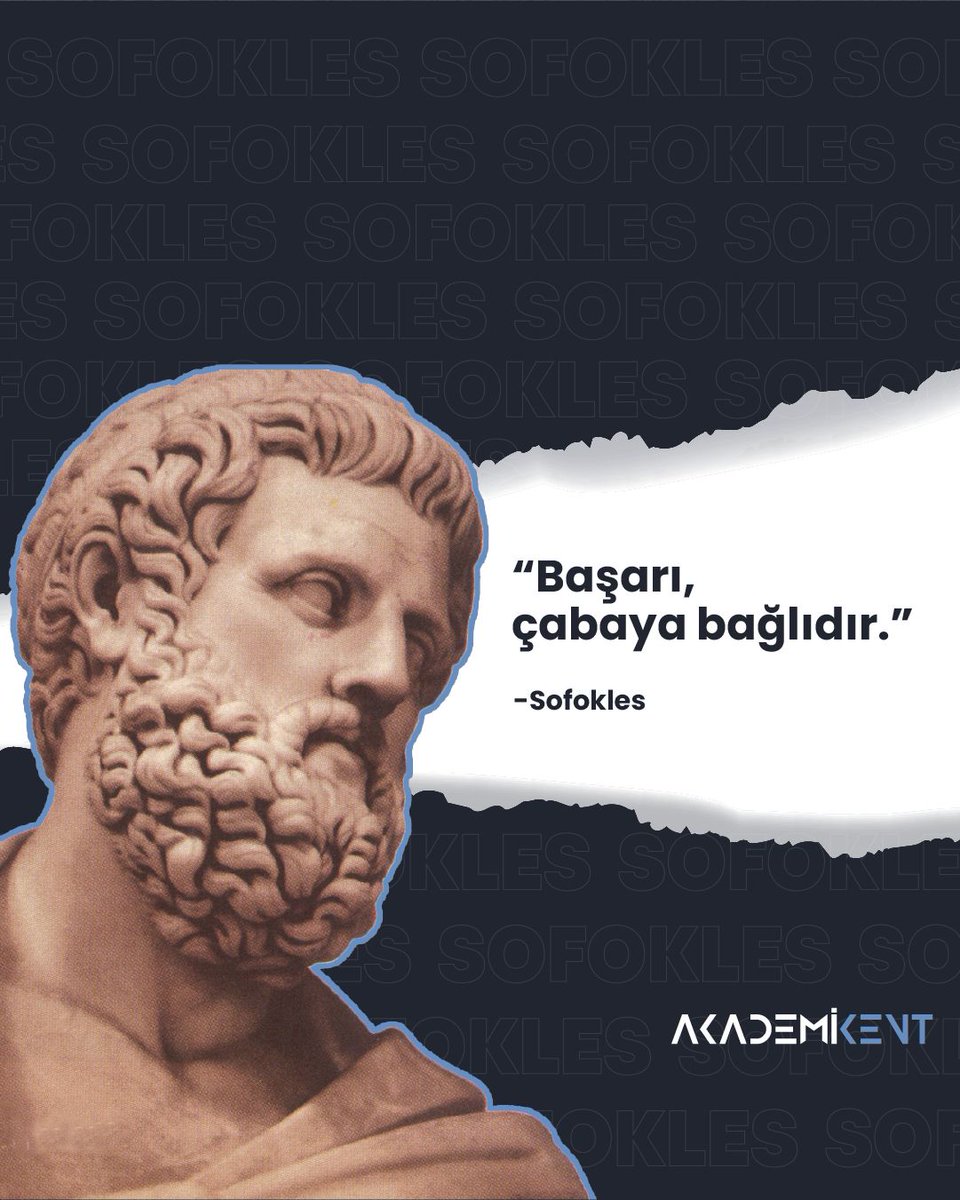 “Başarı, çabaya bağlıdır.” 
Sofokles

#education #onlineeğitim #academy #onlinekurs #meslekkursu #onlinesertifika #sertifikalıeğitim #uzaktaneğitim #akademikent #ilhamverensözler #başarısözleri