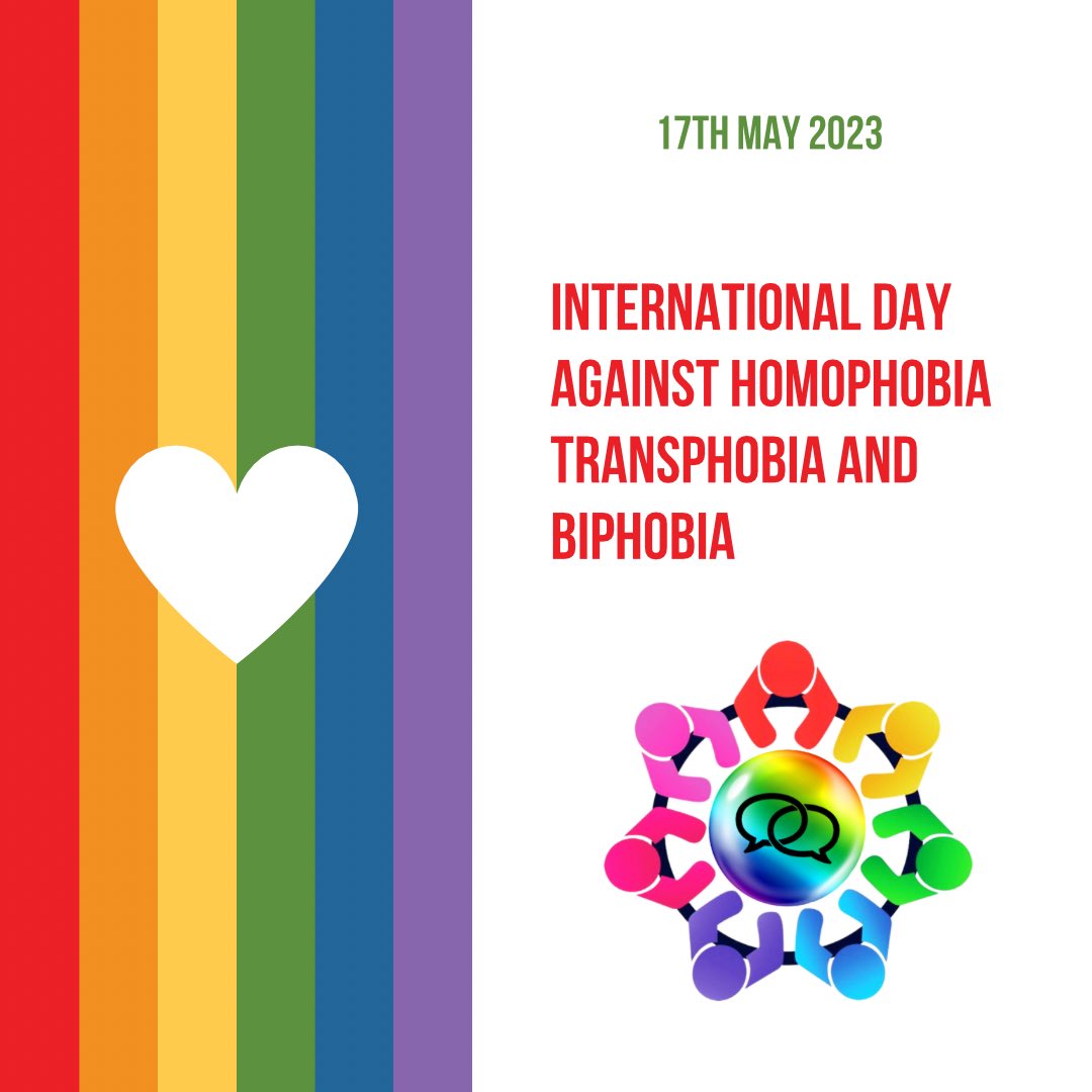 OutreachCumbria's tweet image. Today we celebrate IDAHOBIT, and ask that everyone stand with us against hate 🏳️‍🌈🏳️‍⚧️
#IDAHOBIT
#17May2023
#TogetherAlways
#UnitedInDiversity