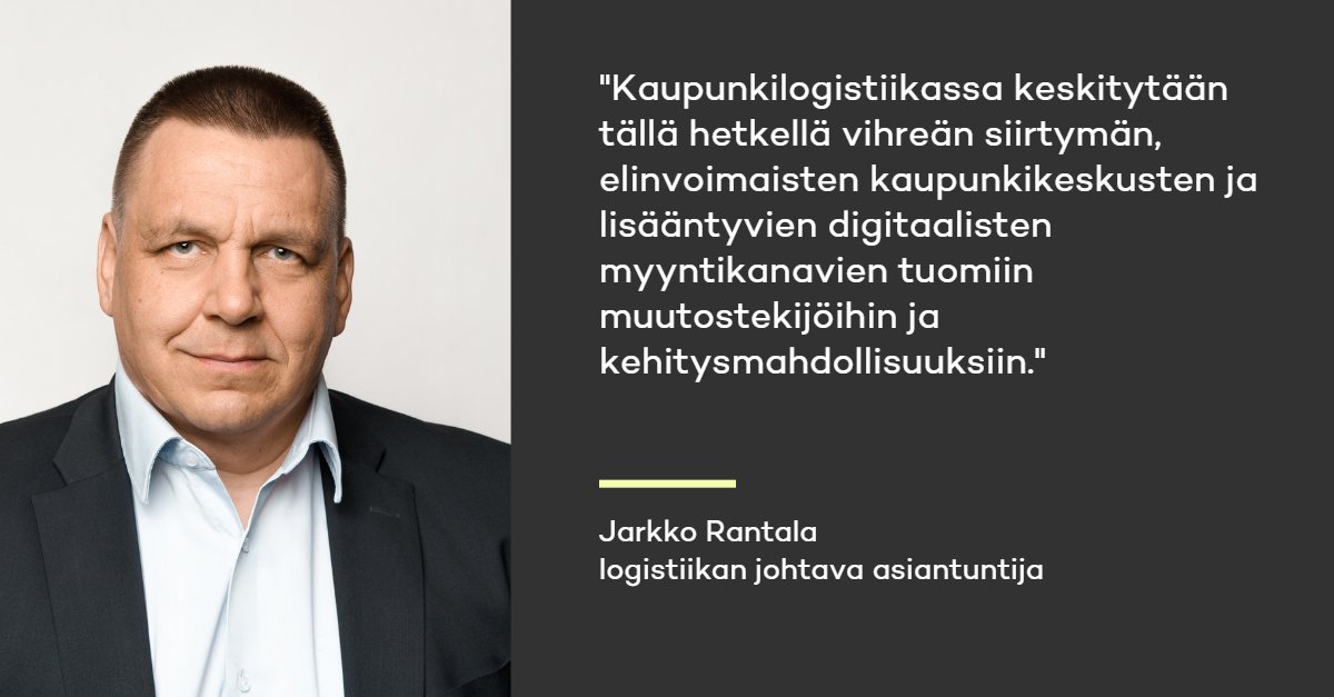 Johtava logistiikan asiantuntijamme Jarkko Rantala kirjoittaa blogissaan jakelujärjestelmien ja citylogistiikan kehityssuunnista: afry.com/fi-fi/artikkel…