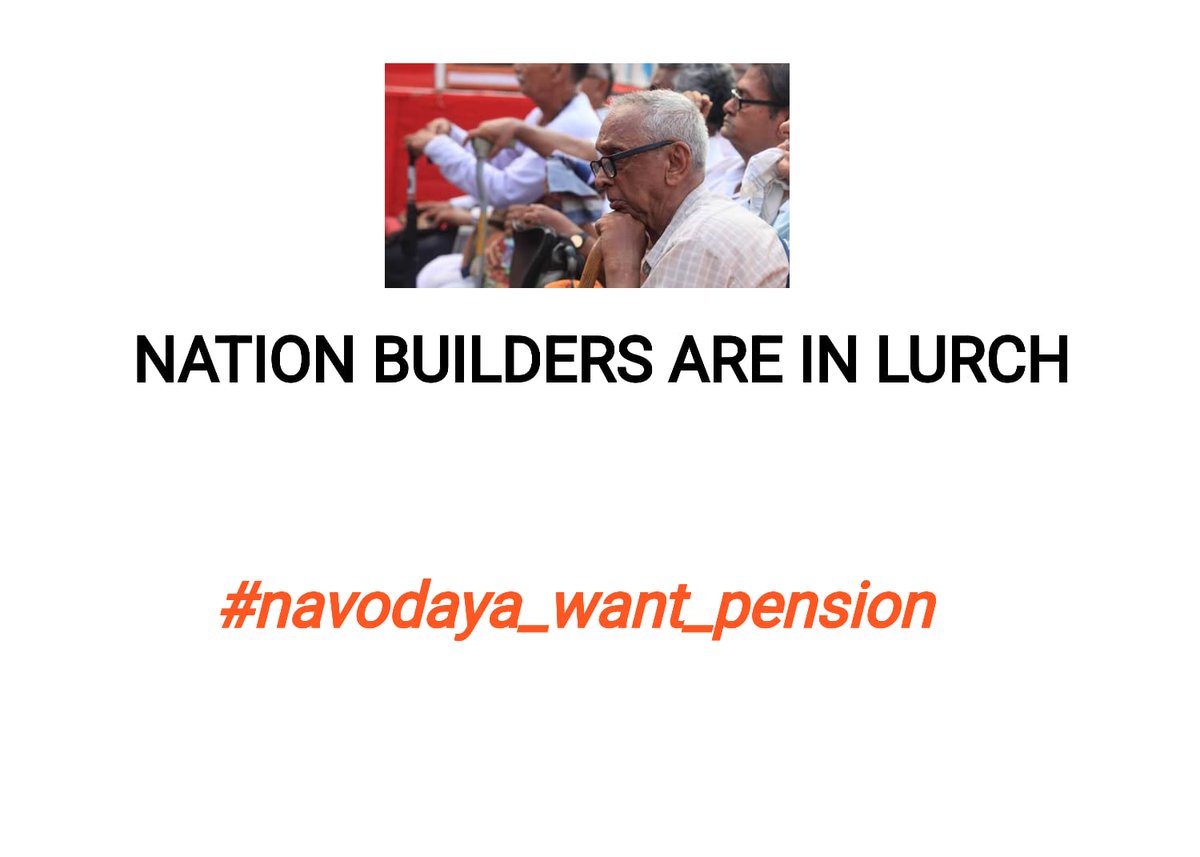 sureshdc55's tweet photo. Honourable @narendramodi @PMOIndia @AmitShah @loksabhaspeaker @DrRPNishank @EduMinOfIndia @nsitharaman  #navodaya_want_pension grant #ccs #pension 
Despite eligibility, NVS employees are leading pathetic retired life deprived of CCS pension. Please save them. https://t.co/4JPaoirZAn