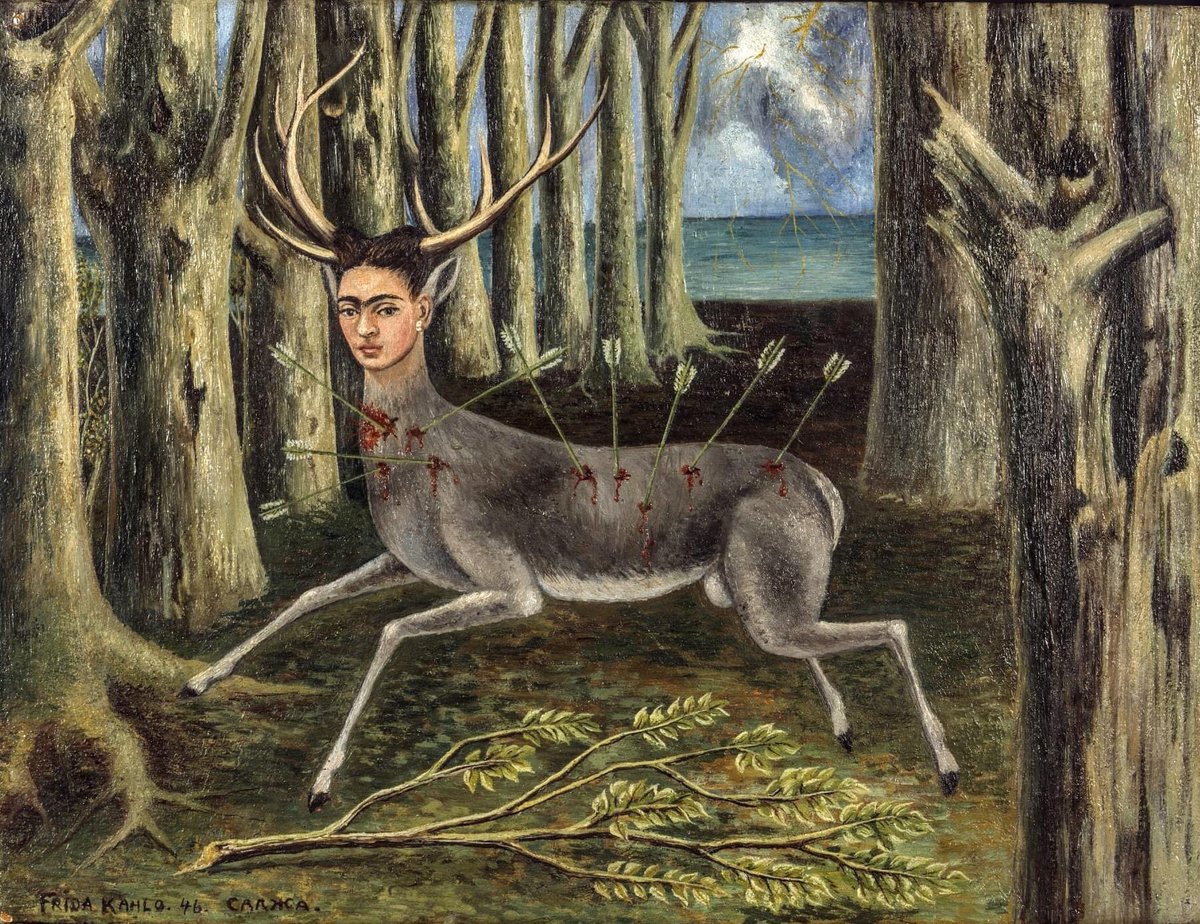 Arteymas_'s tweet photo. "Ciervo herido" (1946) por Frida Kahlo https://t.co/24FJ5uY1yt