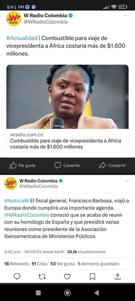 sacul_pedraza's tweet photo. Es que son tannnn imparciales y profesionales 🙄@WRadioColombia @infopresidencia https://t.co/pMunPHmIGe