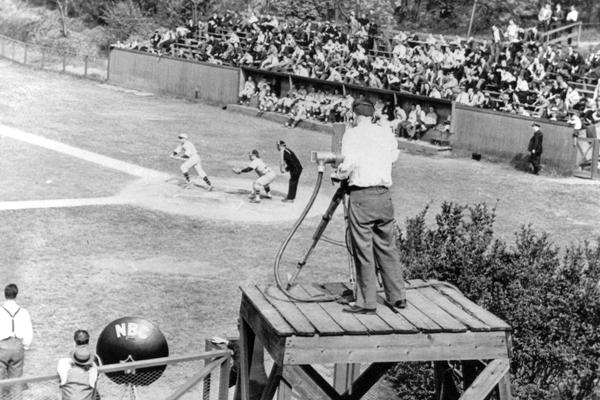 Baseball In Pics on Twitter: "The first baseball game ever televised, Princeton against Columbia ...
