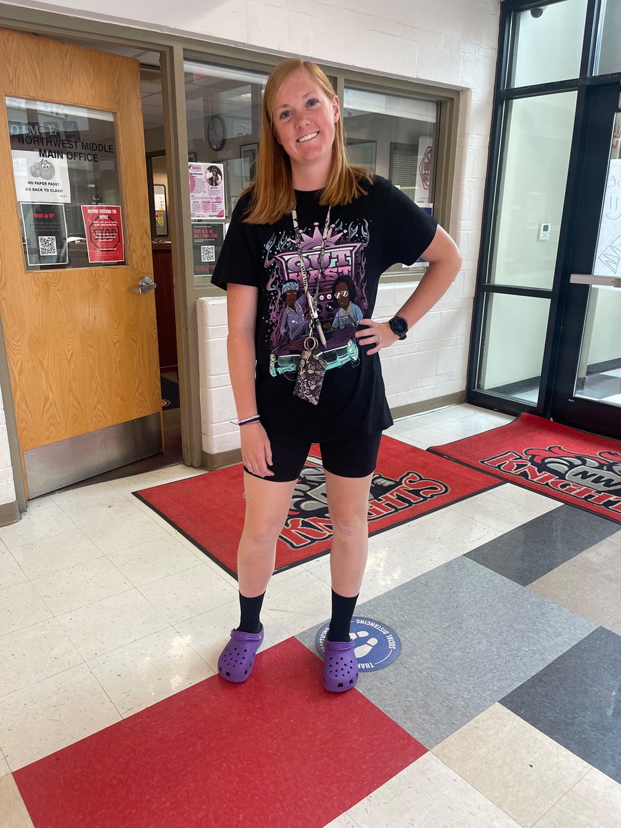 NWMS_Knights's tweet photo. Our teachers loved dress up like a student day in honor of teacher appreciation week! #NWMSPride https://t.co/krz36gX7Sp