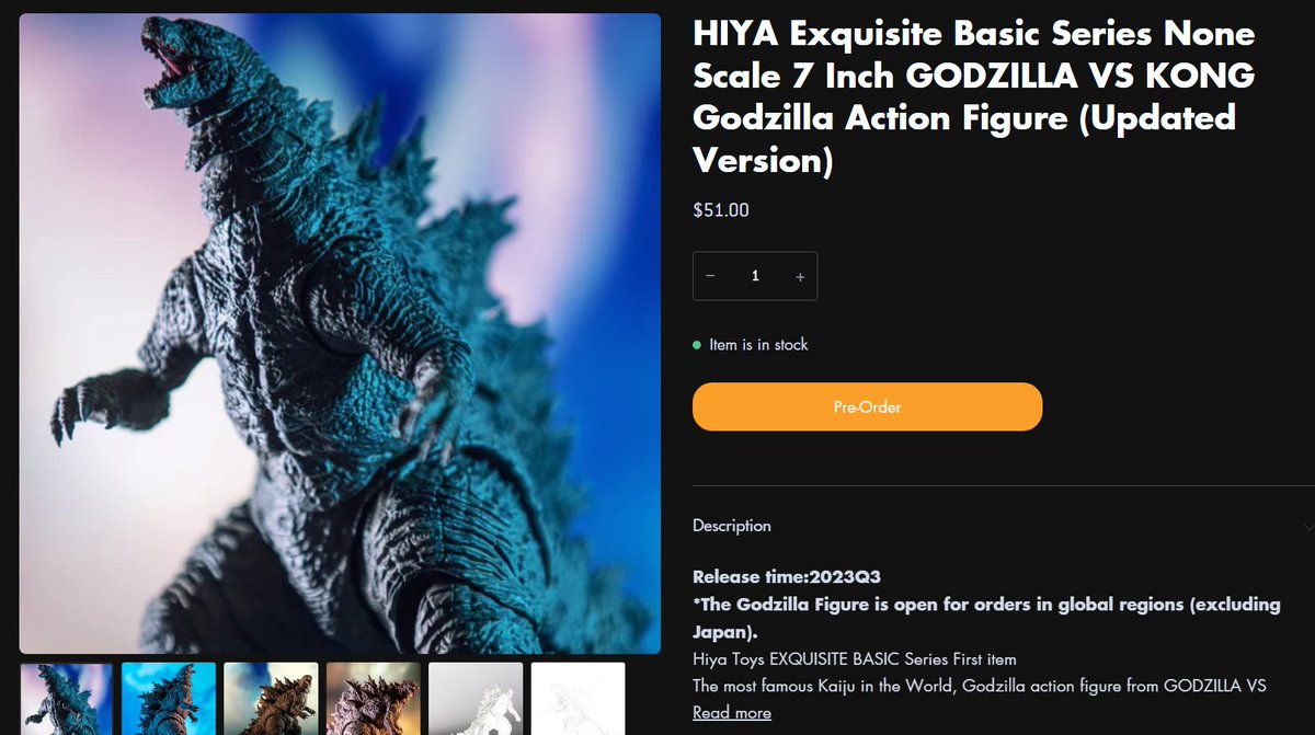 Yo @HiyaToys, I was wondering why your GVK Godzilla Exquisite figure is labeled as 'Updated Version'. Are there any differences from the previous release?