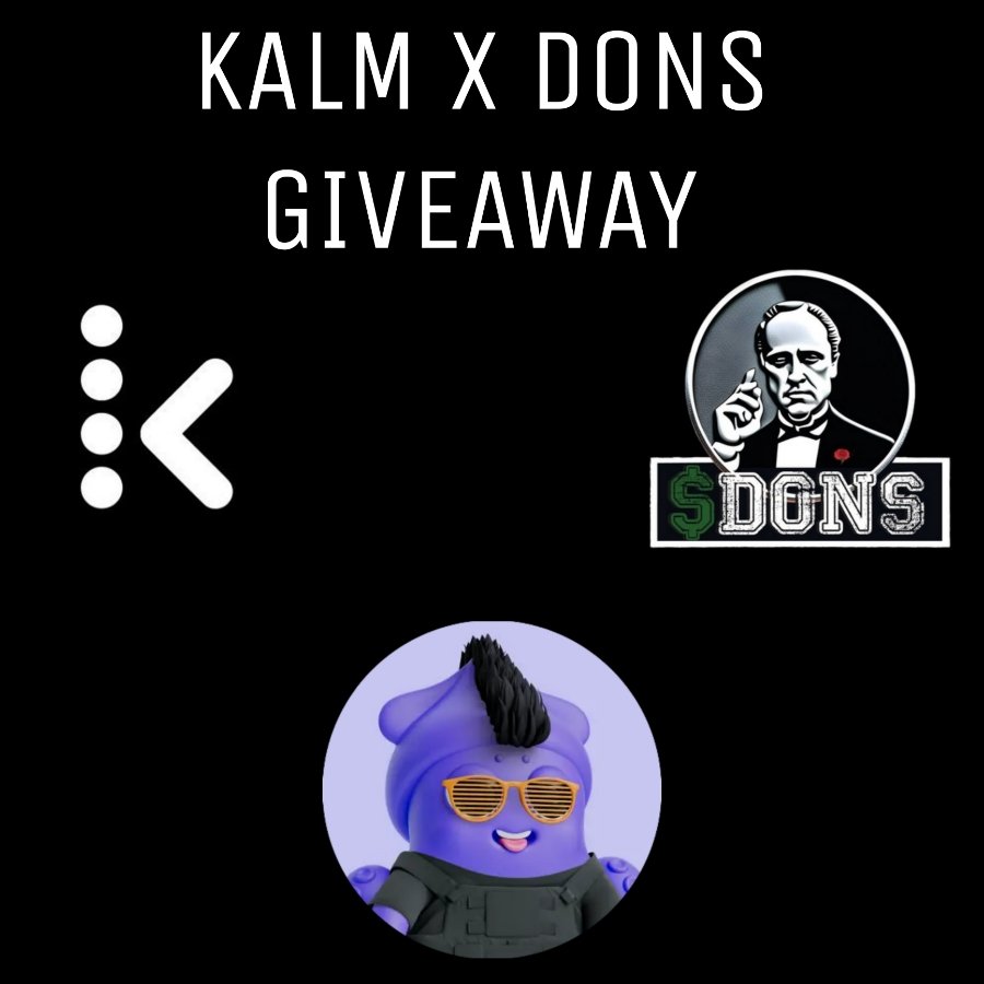 📢📢 GIVEAWAY EXCLUSIVELY FOR $DONS HOLDERS 📢📢

Giving away Kalmy PFP # 2543

RULES:
- Follow <a href="/TheDonsCoin/">The DONS</a> , <a href="/KalmyAPP/">KALM | Kalmy.APP Beta</a> , <a href="/devanshu1986/">Devb1986 π² | Memhustle</a> 
- ❤️ + RT + Tag Web3 friends
- Join $DONS TG : t.me/TheDonsCoin

WINNERS WILL BE ANNOUNCED IN 24 HRS !

#Giveaway #meme #memecoin