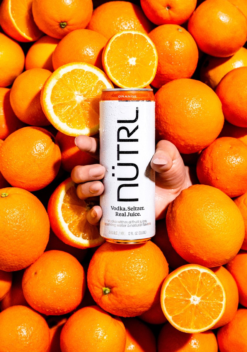 ORANGE you glad <a href="/nutrl_usa/">NÜTRL Vodka Seltzer</a>  dropped the new orange flavor seltzers?! A smooth sip of this citrusy seltzer will have you in a sunny mood🌞

#nutrl #theonewiththeumlaut #orange #newflavor #vodkaseltzer