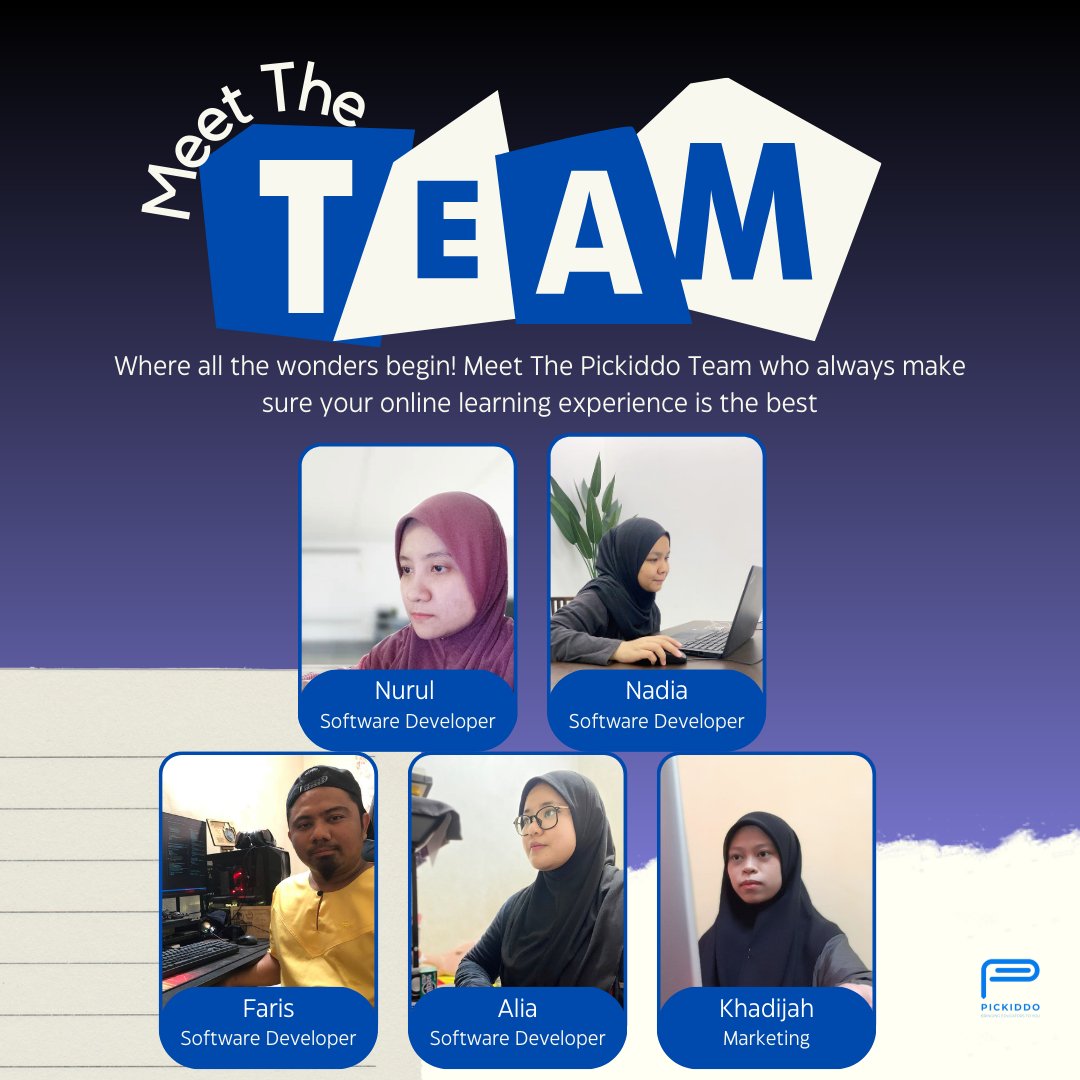 pickiddo's tweet image. Meet the team behind our platform! We're always working to improve your online learning experience. #behindthescenes #edtechteam