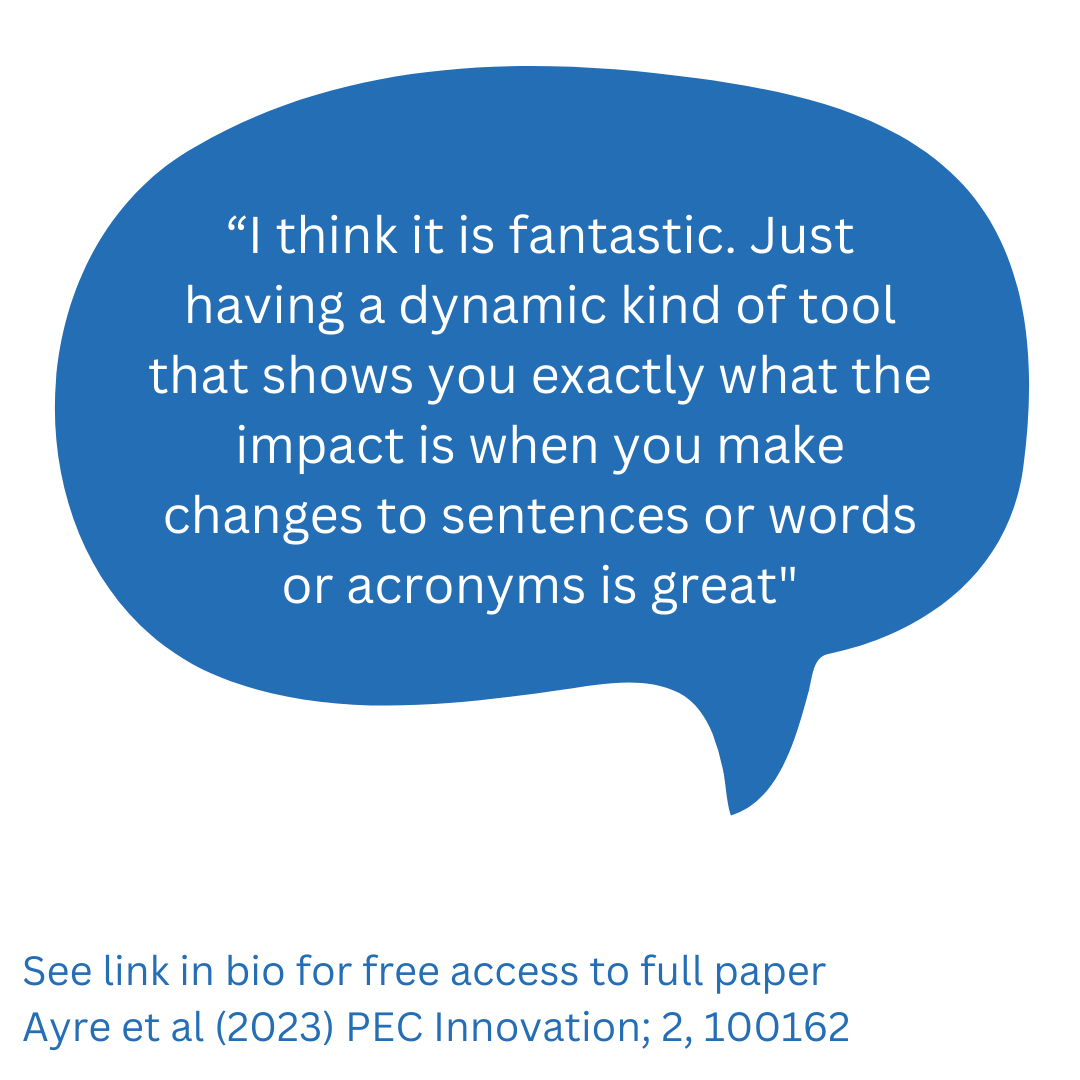julieayre32's tweet photo. Just out! Study on user-testing for the Health Literacy Editor. This process was crucial to making sure the tool was easy to use and motivating for health services staff! Some good tips for health literacy/plain language training providers too! Read more: https://t.co/U22gS9brdW https://t.co/8eIMxn3sZo