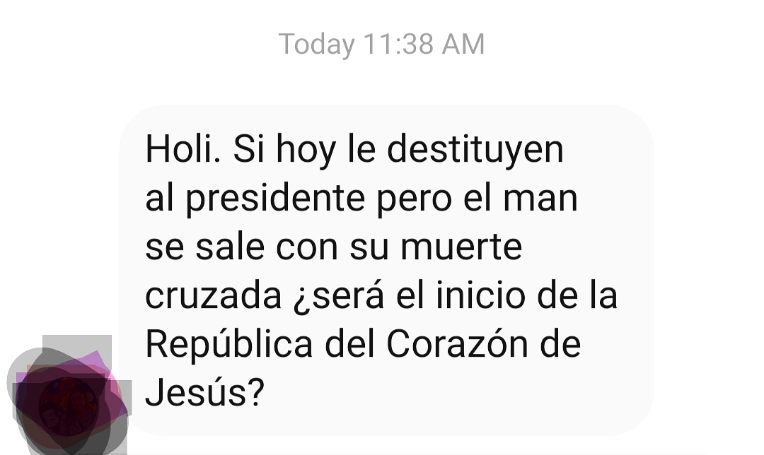 miguelantonioCh's tweet photo. Cuando una lectora de #YoBeato me hace una pregunta trascendental y no menos espeluznante.
#JuicioPoliticoALasso #JuicioPolítico #GuillermoLasso https://t.co/nQxOjodEaL